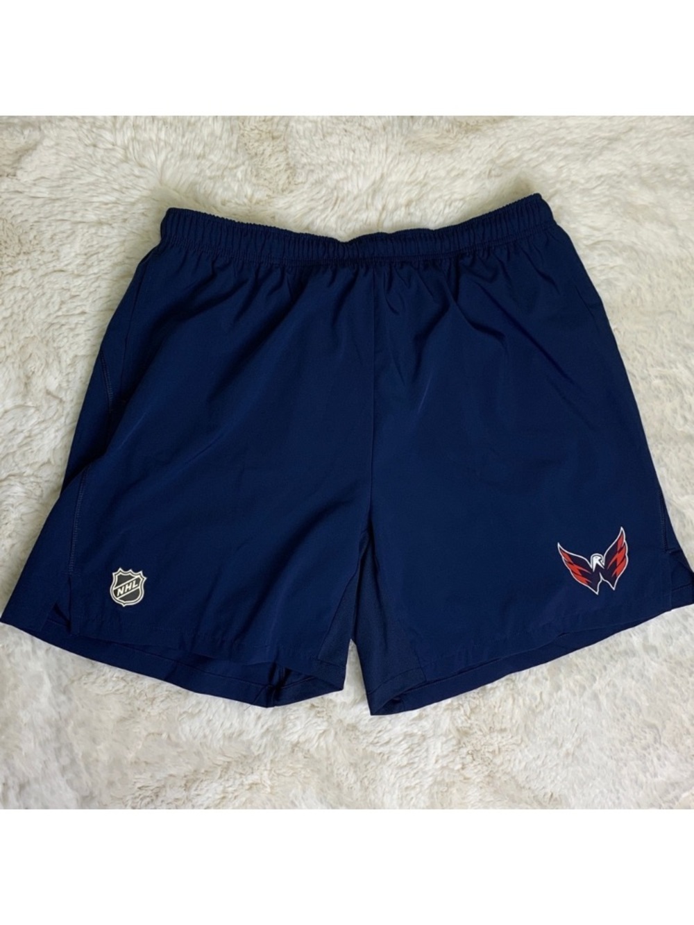 Washington Capitals NHL Fanatics Authentic Pro Tech Navy Shorts Men’s Size XL